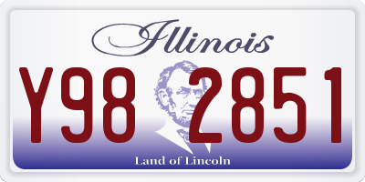 IL license plate Y982851