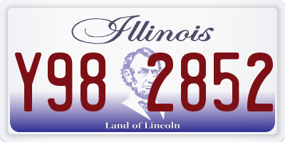 IL license plate Y982852