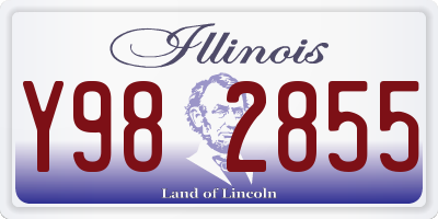 IL license plate Y982855