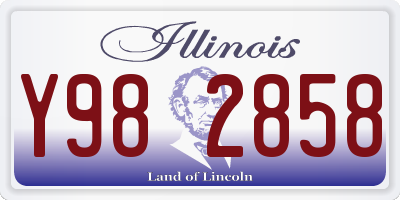 IL license plate Y982858