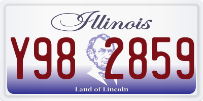 IL license plate Y982859