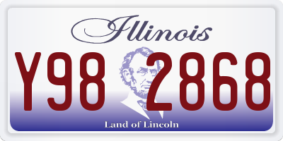 IL license plate Y982868