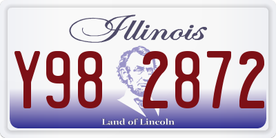 IL license plate Y982872