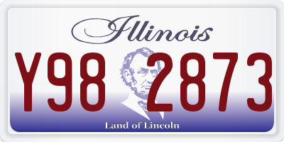 IL license plate Y982873
