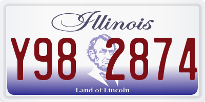 IL license plate Y982874