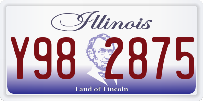 IL license plate Y982875