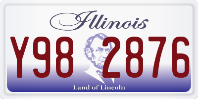 IL license plate Y982876