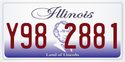 IL license plate Y982881