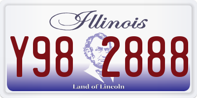 IL license plate Y982888