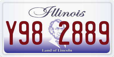 IL license plate Y982889