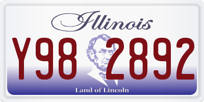 IL license plate Y982892