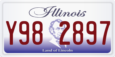 IL license plate Y982897