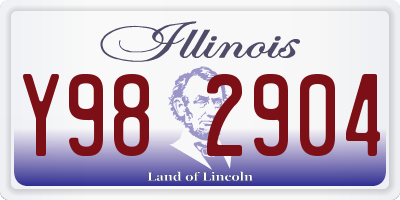 IL license plate Y982904