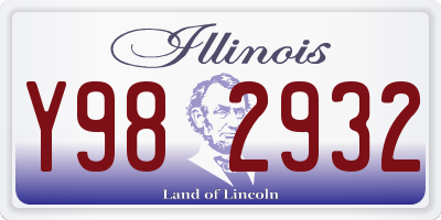 IL license plate Y982932