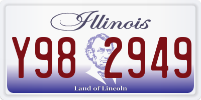 IL license plate Y982949