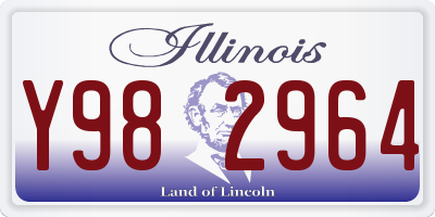 IL license plate Y982964