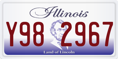 IL license plate Y982967