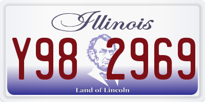 IL license plate Y982969