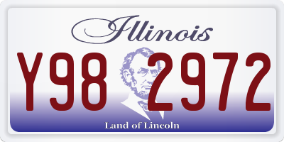 IL license plate Y982972