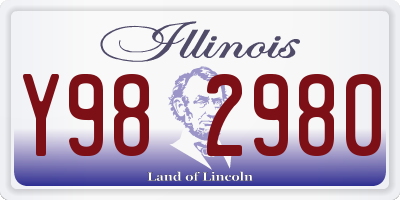 IL license plate Y982980