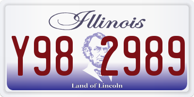 IL license plate Y982989