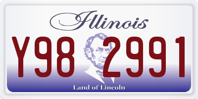 IL license plate Y982991