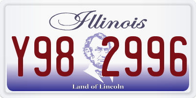 IL license plate Y982996