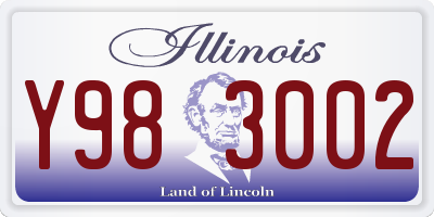 IL license plate Y983002