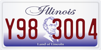 IL license plate Y983004