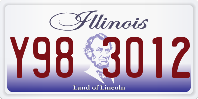 IL license plate Y983012