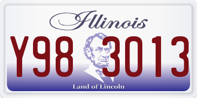 IL license plate Y983013