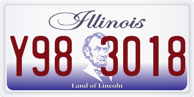 IL license plate Y983018
