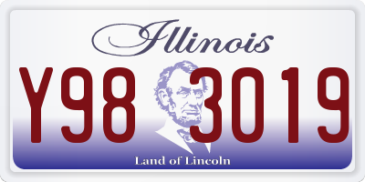 IL license plate Y983019