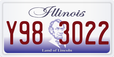 IL license plate Y983022