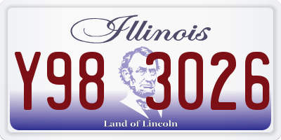 IL license plate Y983026