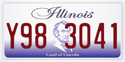 IL license plate Y983041