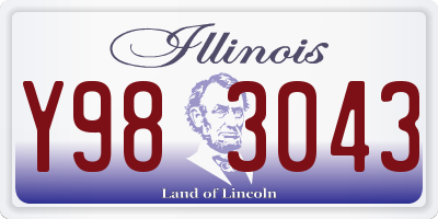 IL license plate Y983043