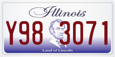 IL license plate Y983071