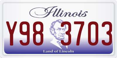 IL license plate Y983703