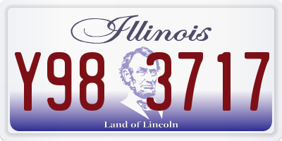 IL license plate Y983717