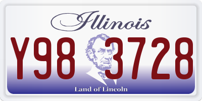 IL license plate Y983728