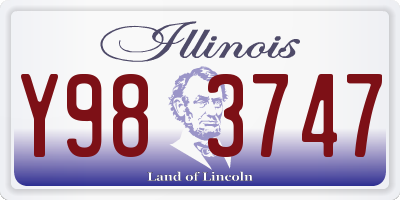 IL license plate Y983747
