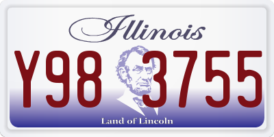 IL license plate Y983755