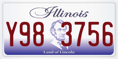 IL license plate Y983756