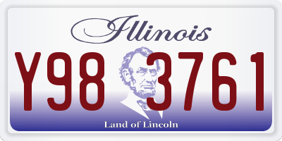 IL license plate Y983761