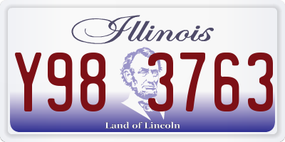 IL license plate Y983763