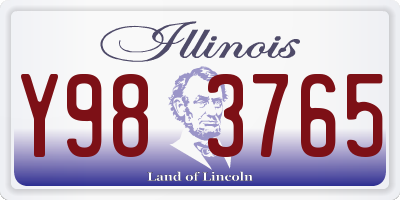 IL license plate Y983765
