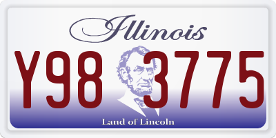 IL license plate Y983775