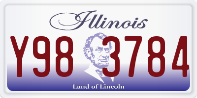 IL license plate Y983784