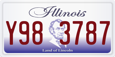 IL license plate Y983787